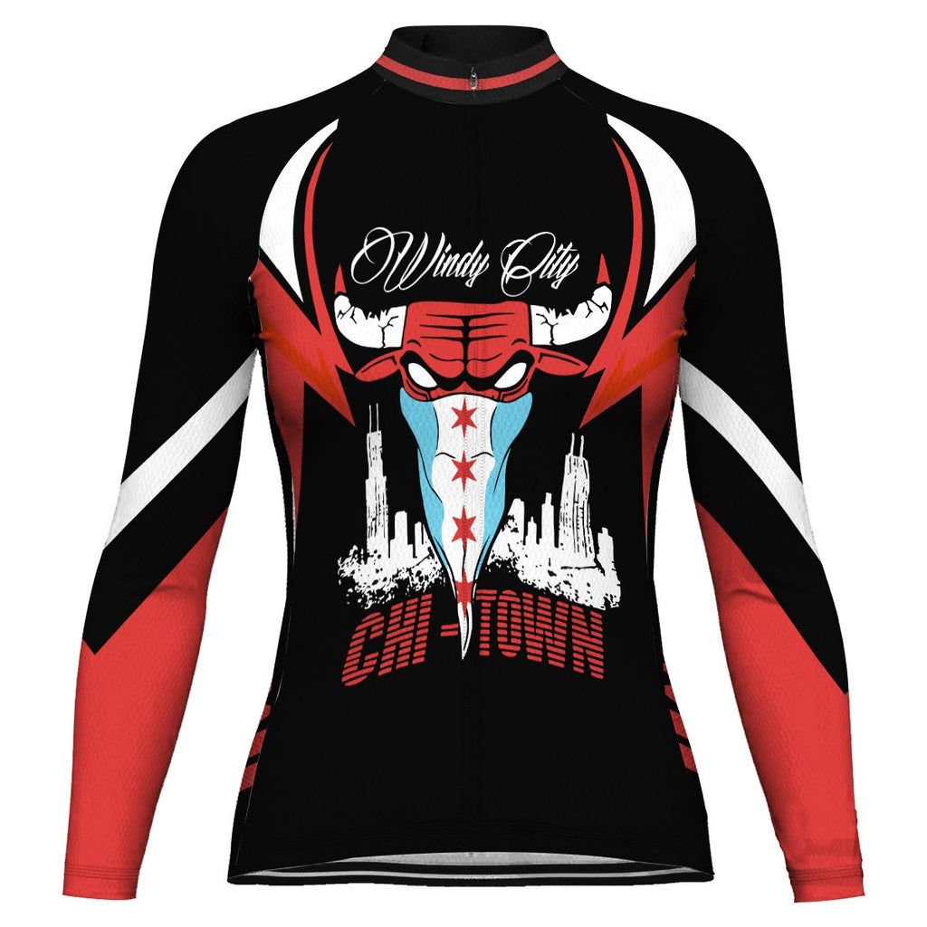 Customized Chicago Winter Thermal Fleece Long Sleeve For Women