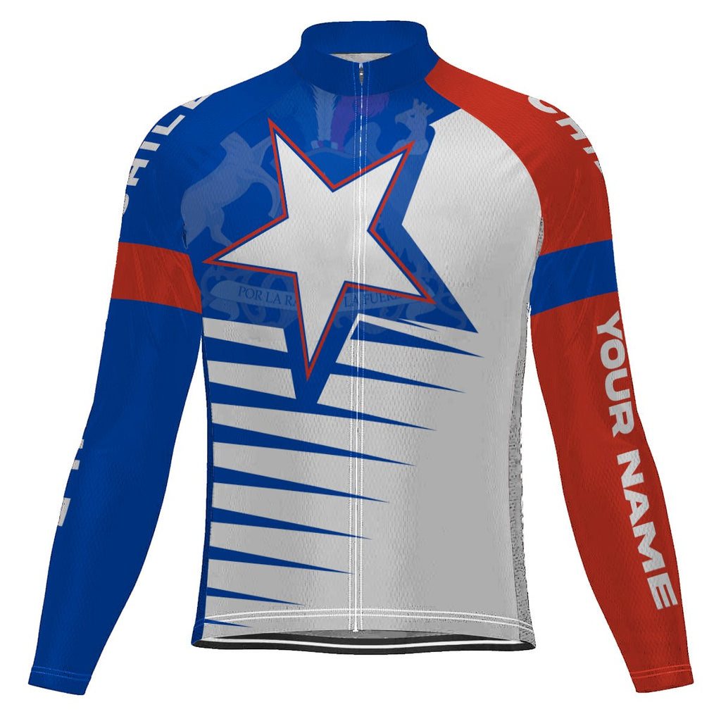 Customized Chile Long Sleeve Cycling Jersey for Men
