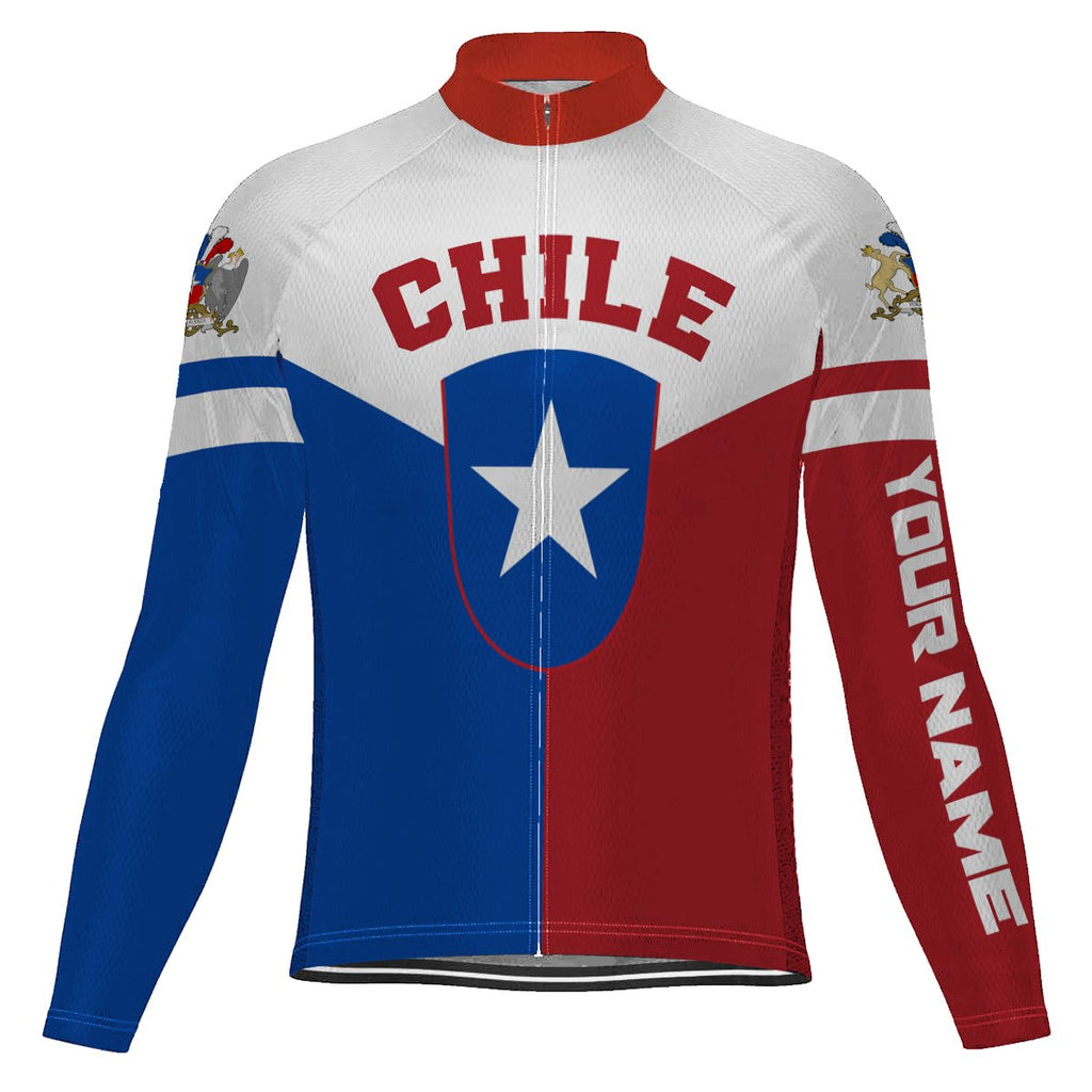 Customized Chile Long Sleeve Cycling Jersey for Men