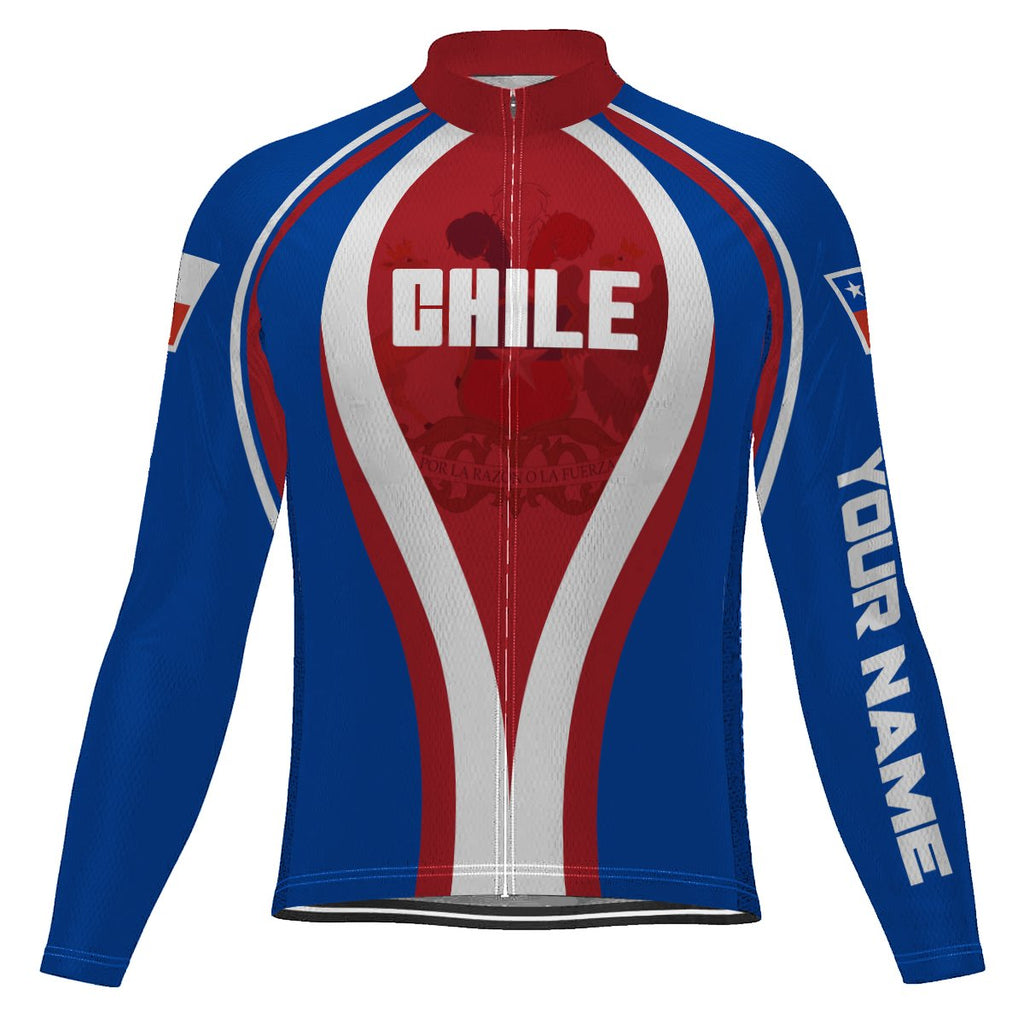 Customized Chile Long Sleeve Cycling Jersey for Men