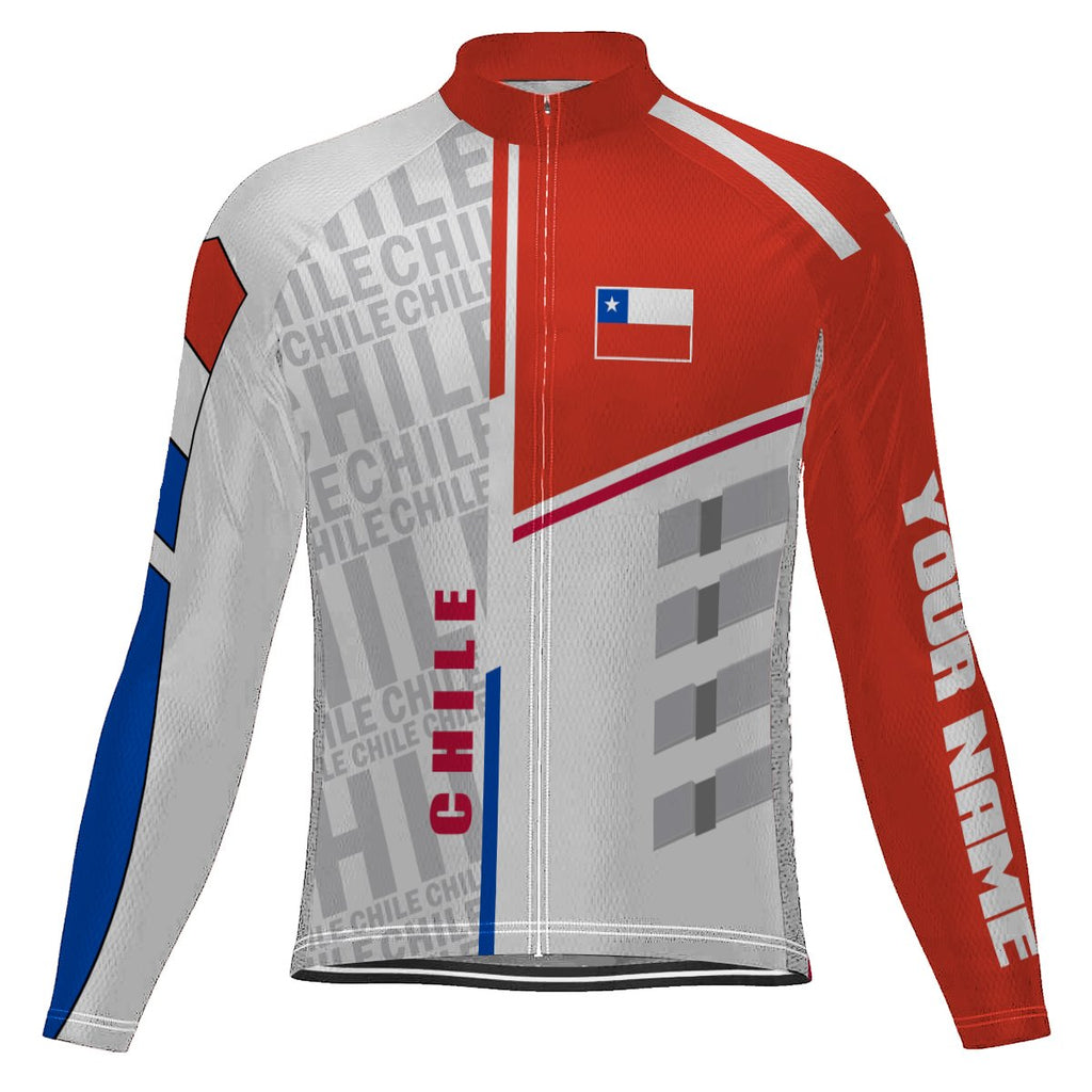 Customized Chile Long Sleeve Cycling Jersey for Men
