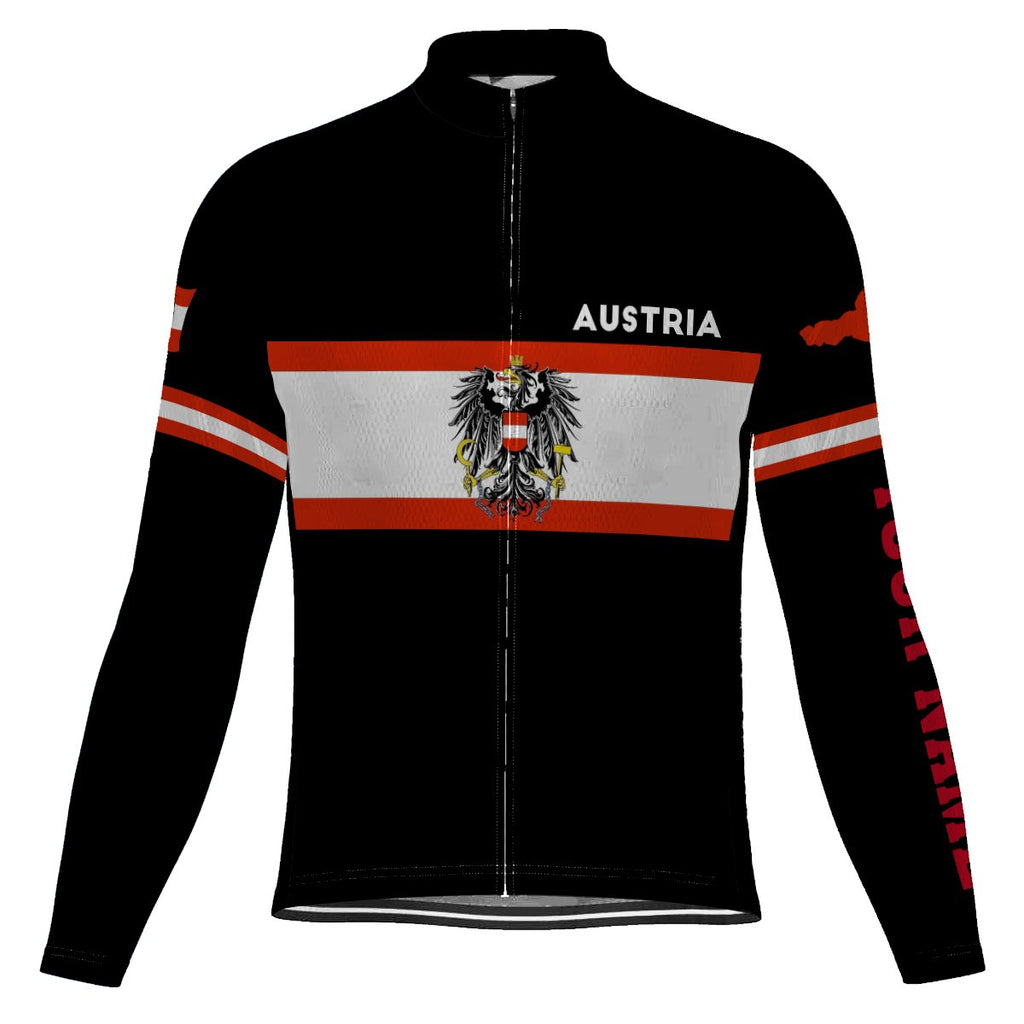 Customized Austria Long Sleeve Cycling Jersey for Men