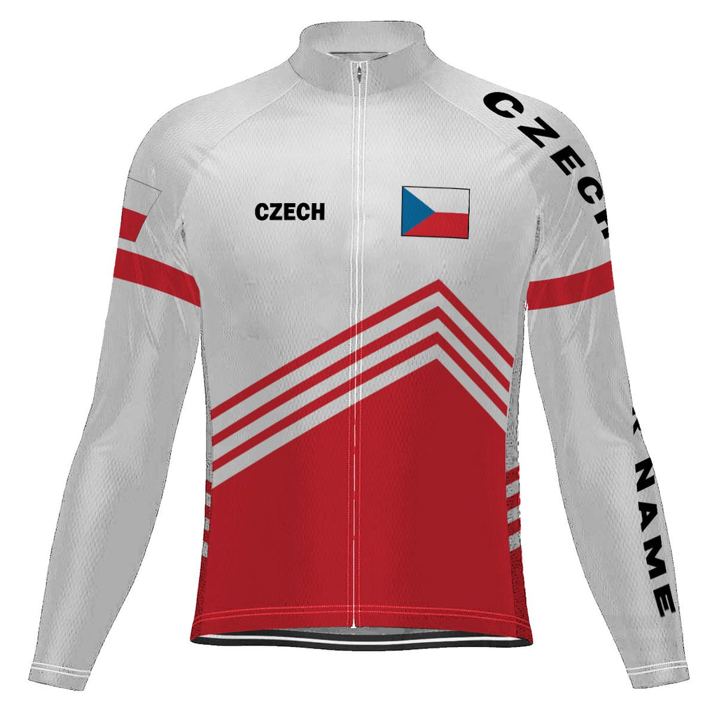 Customized Czech Long Sleeve Cycling Jersey for Men