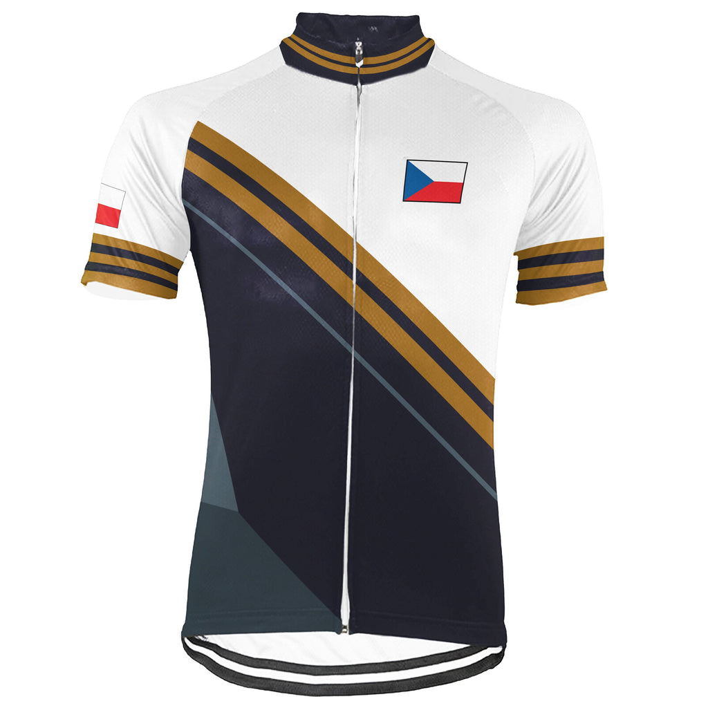 Customized Czech Short Sleeve Cycling Jersey for Men