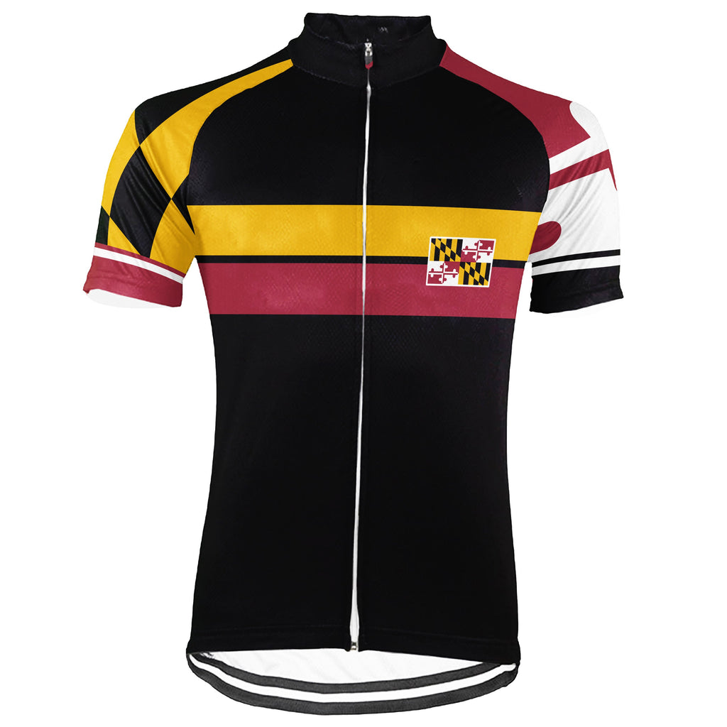 Customized Maryland Short Sleeve Cycling Jersey for Men