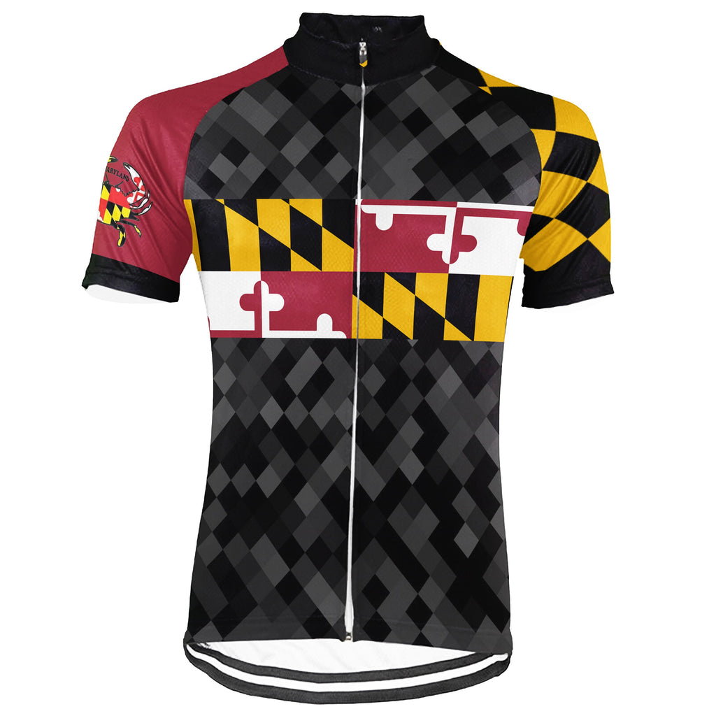 Customized Maryland Short Sleeve Cycling Jersey for Men