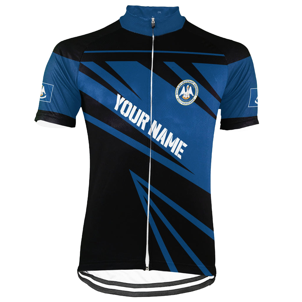 Customized Louisiana Short Sleeve Cycling Jersey for Men