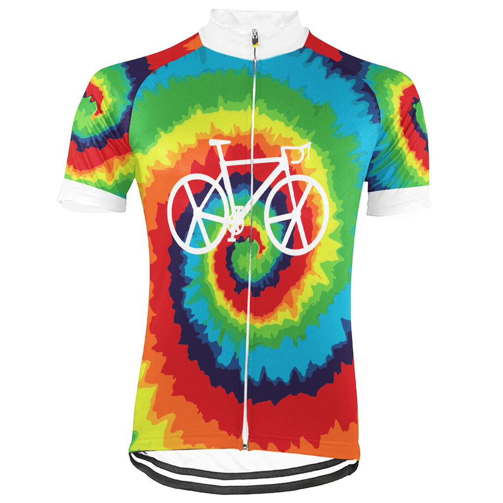 Customized Hippie Short Sleeve Cycling Jersey for Men