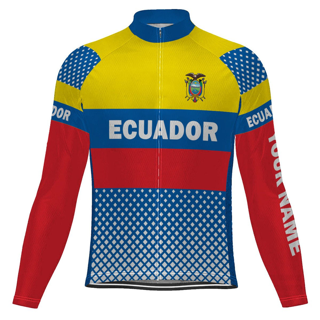 Customized Ecuador  Long Sleeve Cycling Jersey for Men