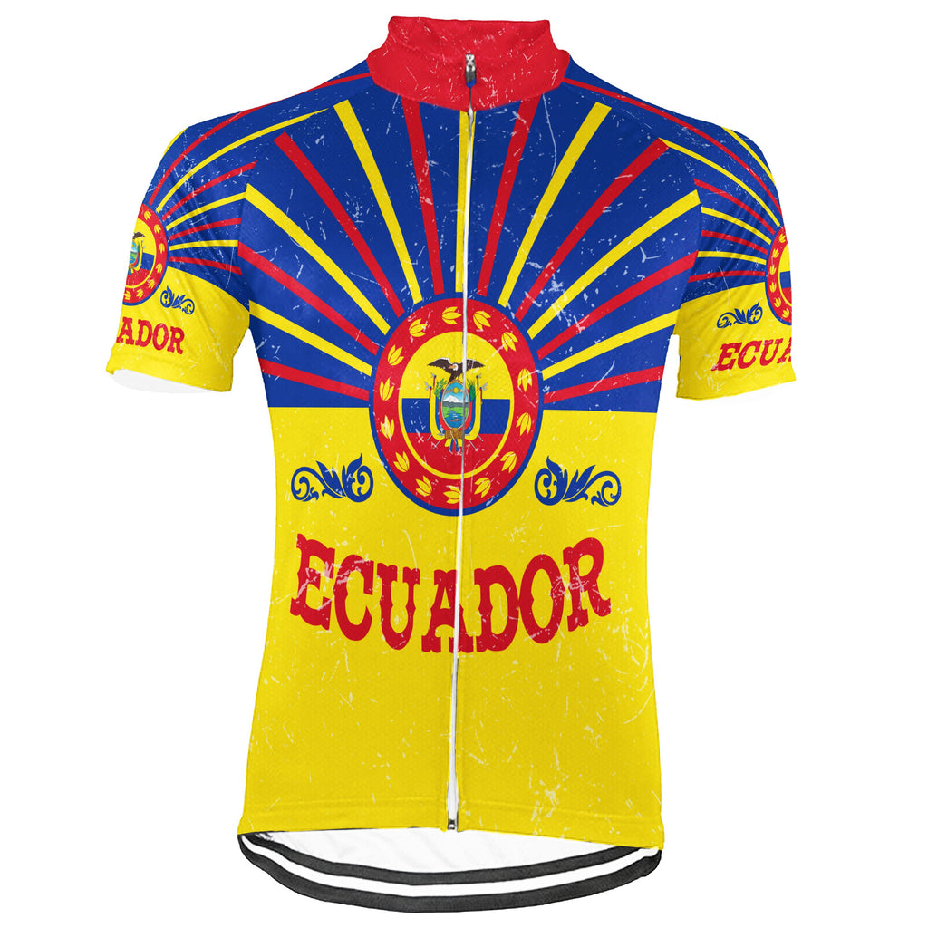 Customized Ecuador  Short Sleeve Cycling Jersey for Men