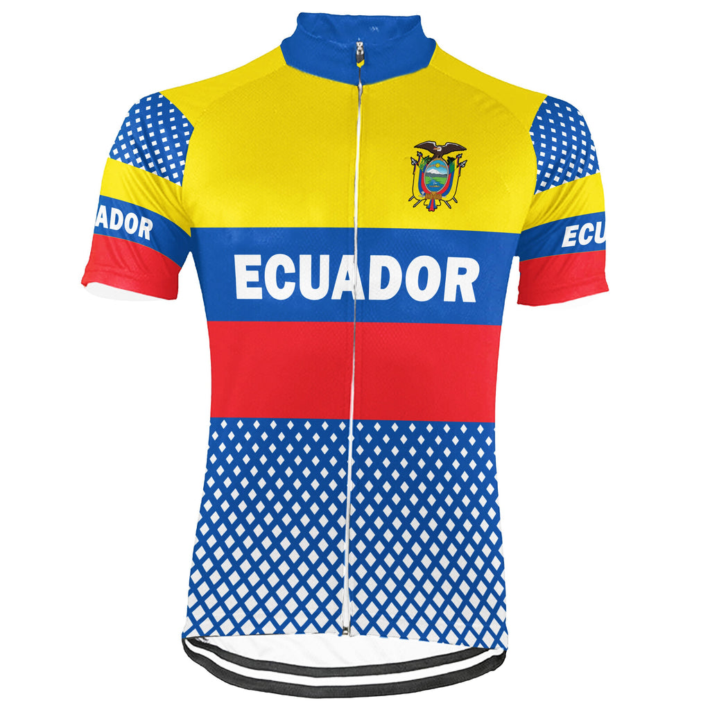 Customized Ecuador  Short Sleeve Cycling Jersey for Men