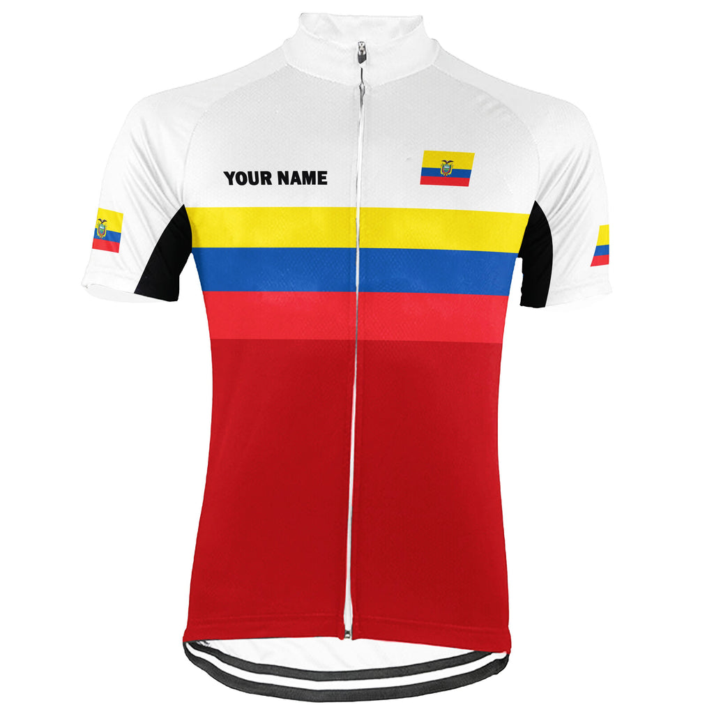 Customized Ecuador  Short Sleeve Cycling Jersey for Men