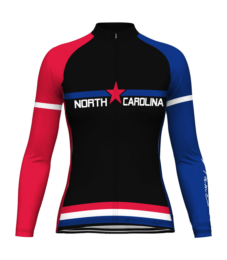 Customized North Carolina Winter Thermal Fleece Long Sleeve For Women