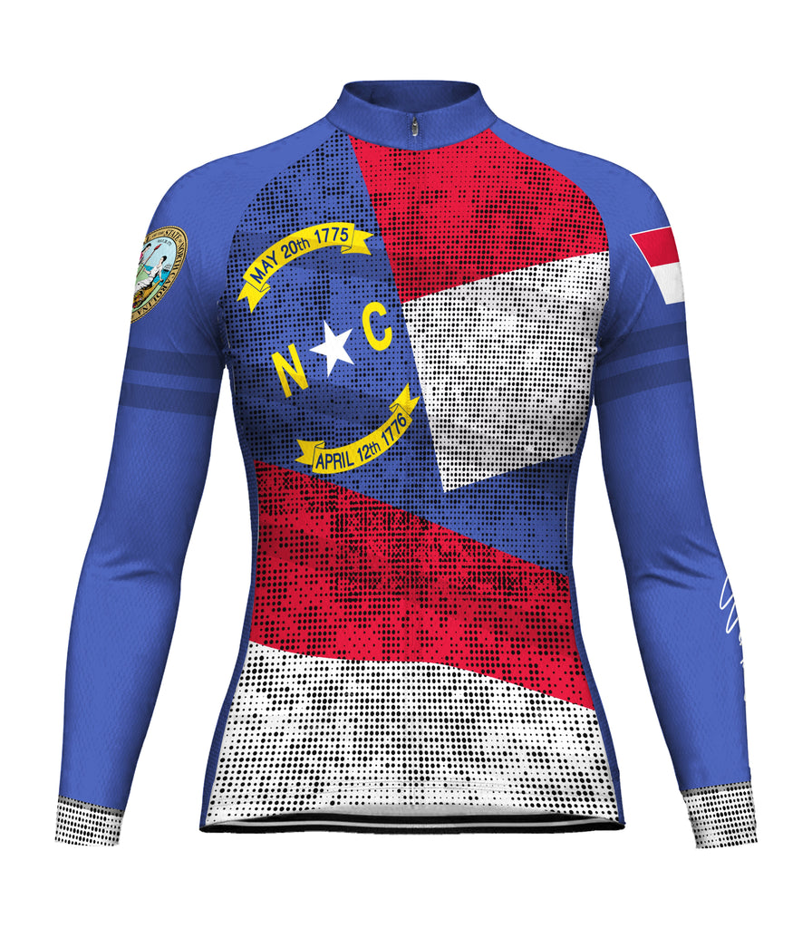 Customized North Carolina Winter Thermal Fleece Long Sleeve For Women