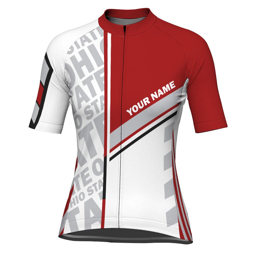 Customized Ohio Short Sleeve Cycling Jersey for Women