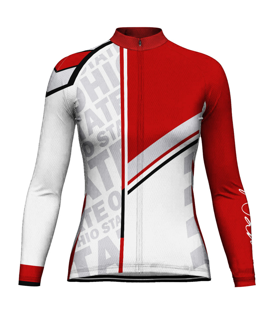 Customized Ohio Long Sleeve Cycling Jersey for Women