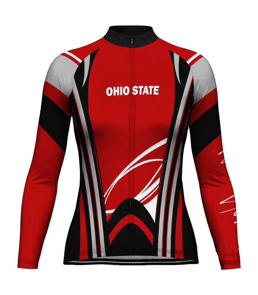 Customized Ohio Winter Thermal Fleece Long Sleeve For Women