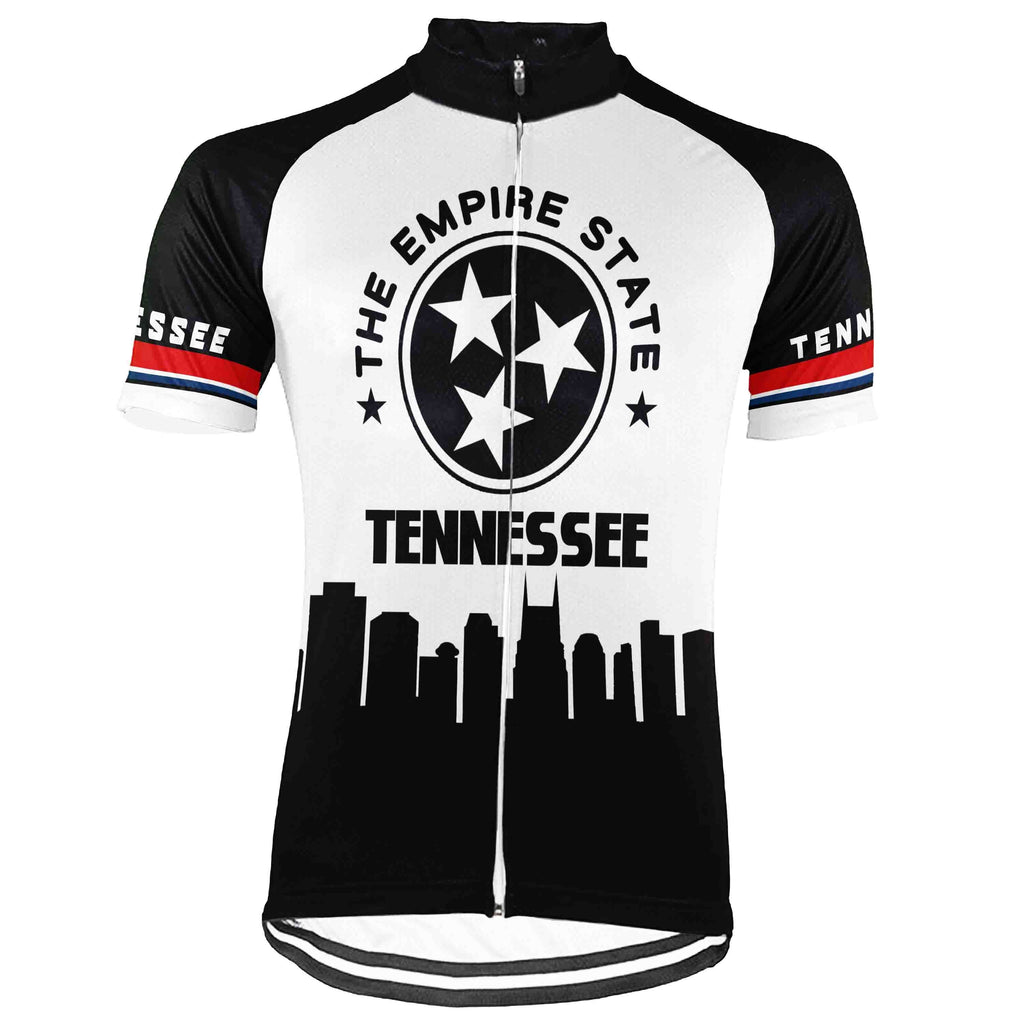 Customized Tennessee Winter Thermal Fleece Short Sleeve Cycling Jersey for Men