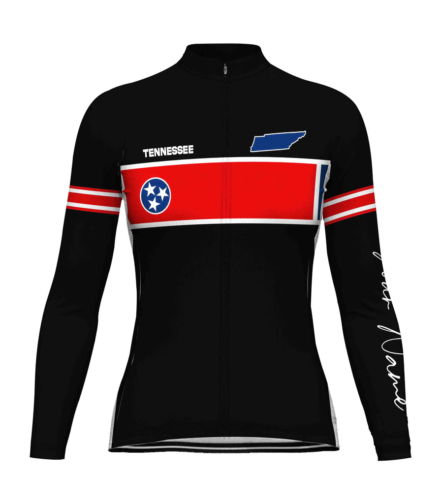 Customized Tennessee Long Sleeve Cycling Jersey for Women