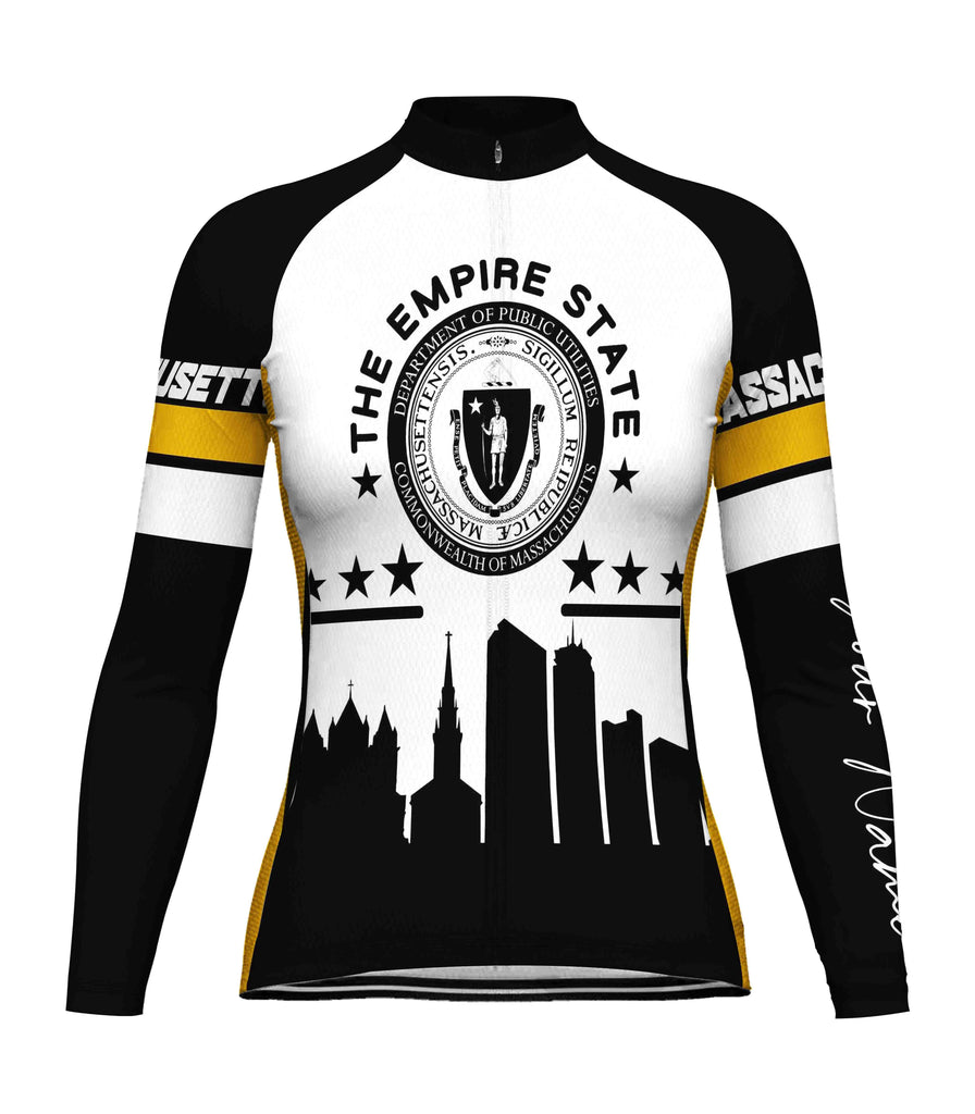 Customized Massachusetts Long Sleeve Cycling Jersey for Women