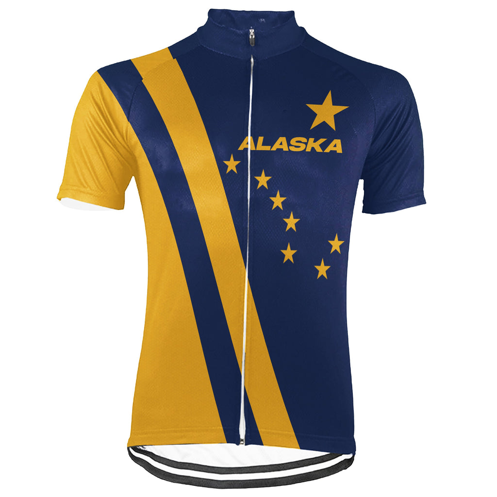 Customized Alaska Short Sleeve Cycling Jersey for Men
