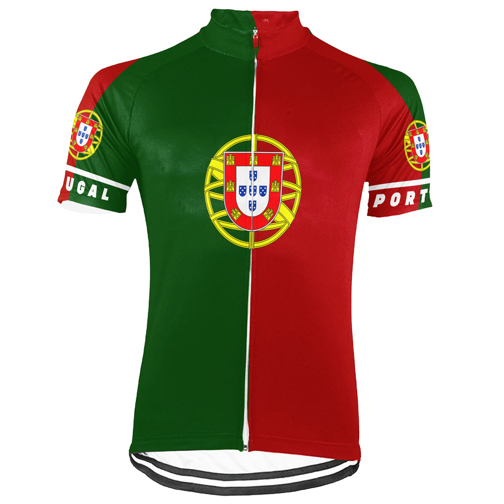 Customized Portugal Short Sleeve Cycling Jersey for Men