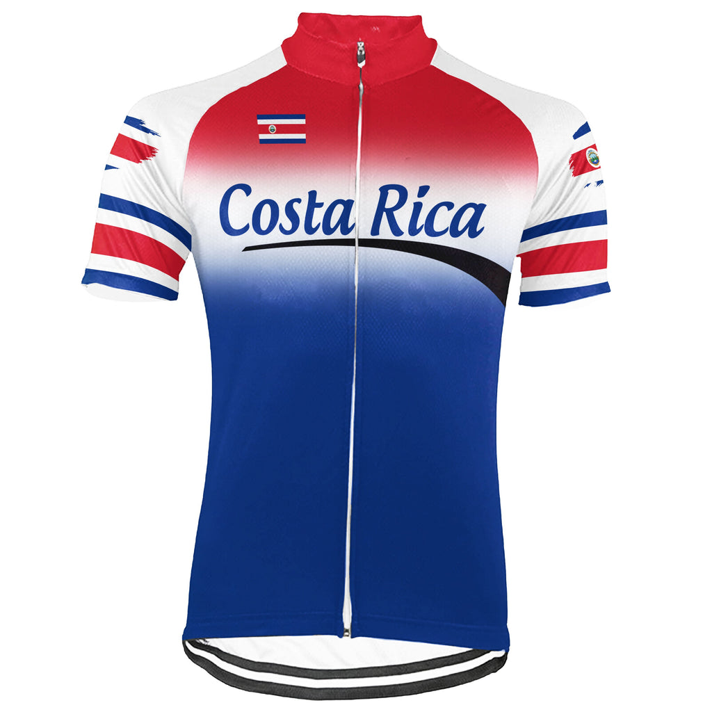 Customized Costa Rica Short Sleeve Cycling Jersey for Men