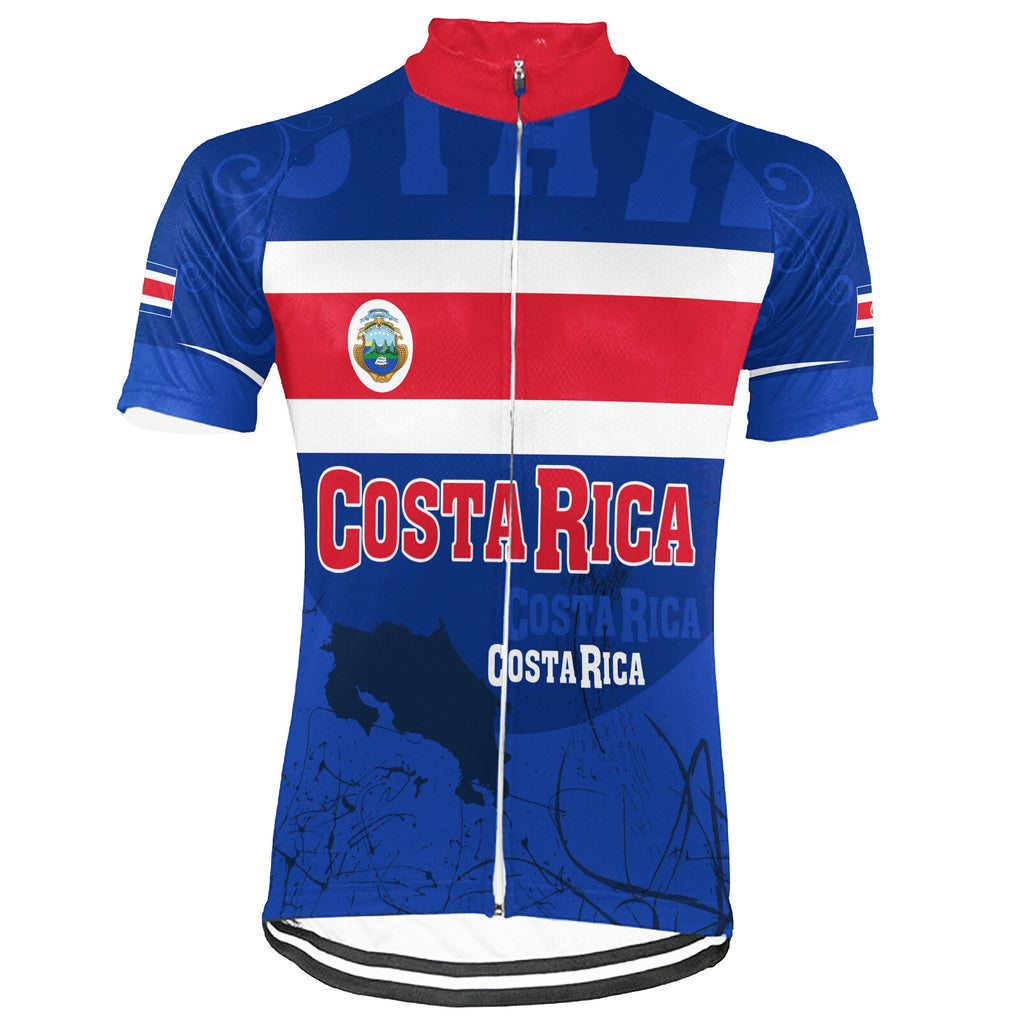 Customized Costa Rica Short Sleeve Cycling Jersey for Men