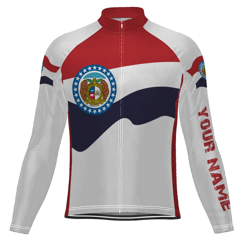 Customized Missouri Long Sleeve Cycling Jersey for Men