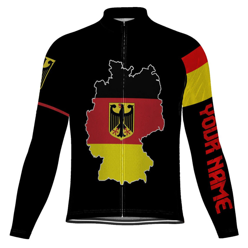 Customized Germany Long Sleeve Cycling Jersey for Men