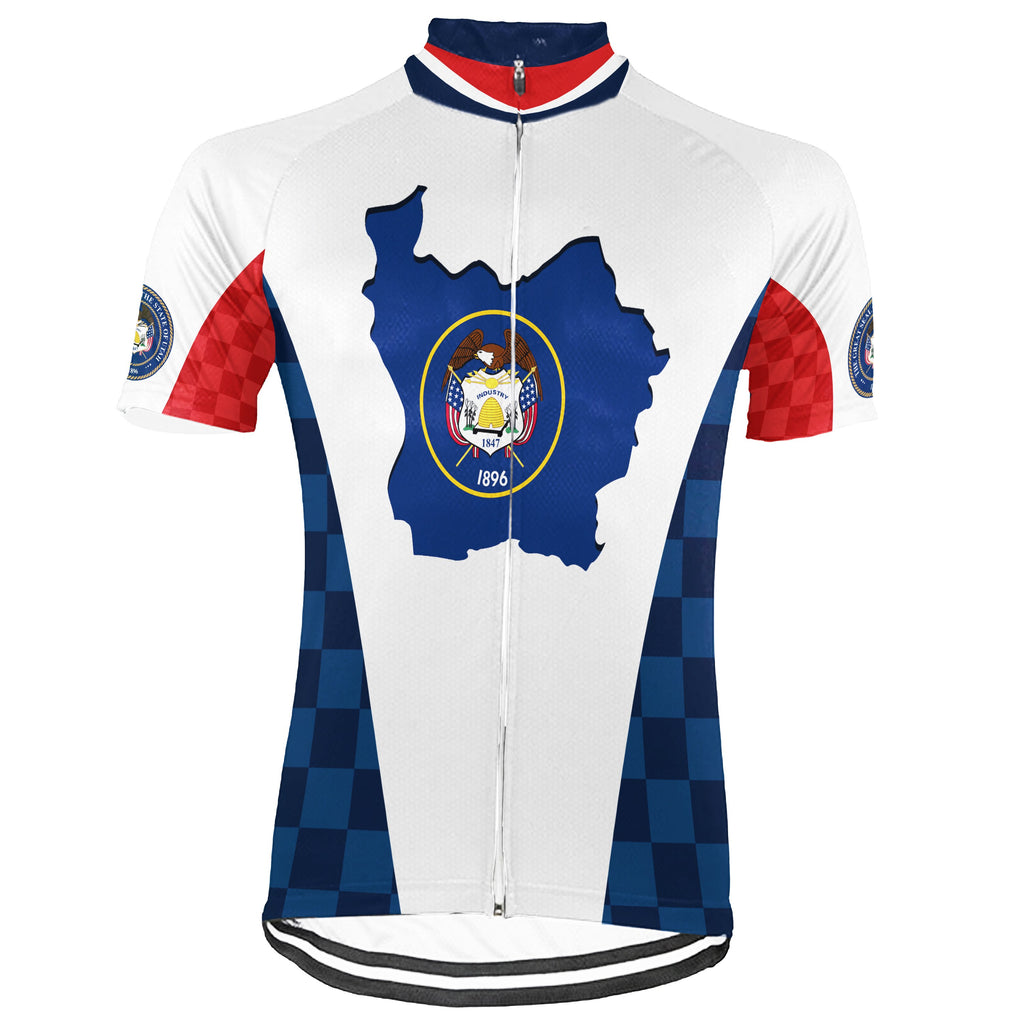 Customized Utah Short Sleeve Cycling Jersey for Men