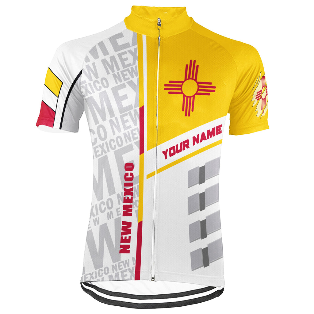 Customized New Mexico Short Sleeve Cycling Jersey for Men