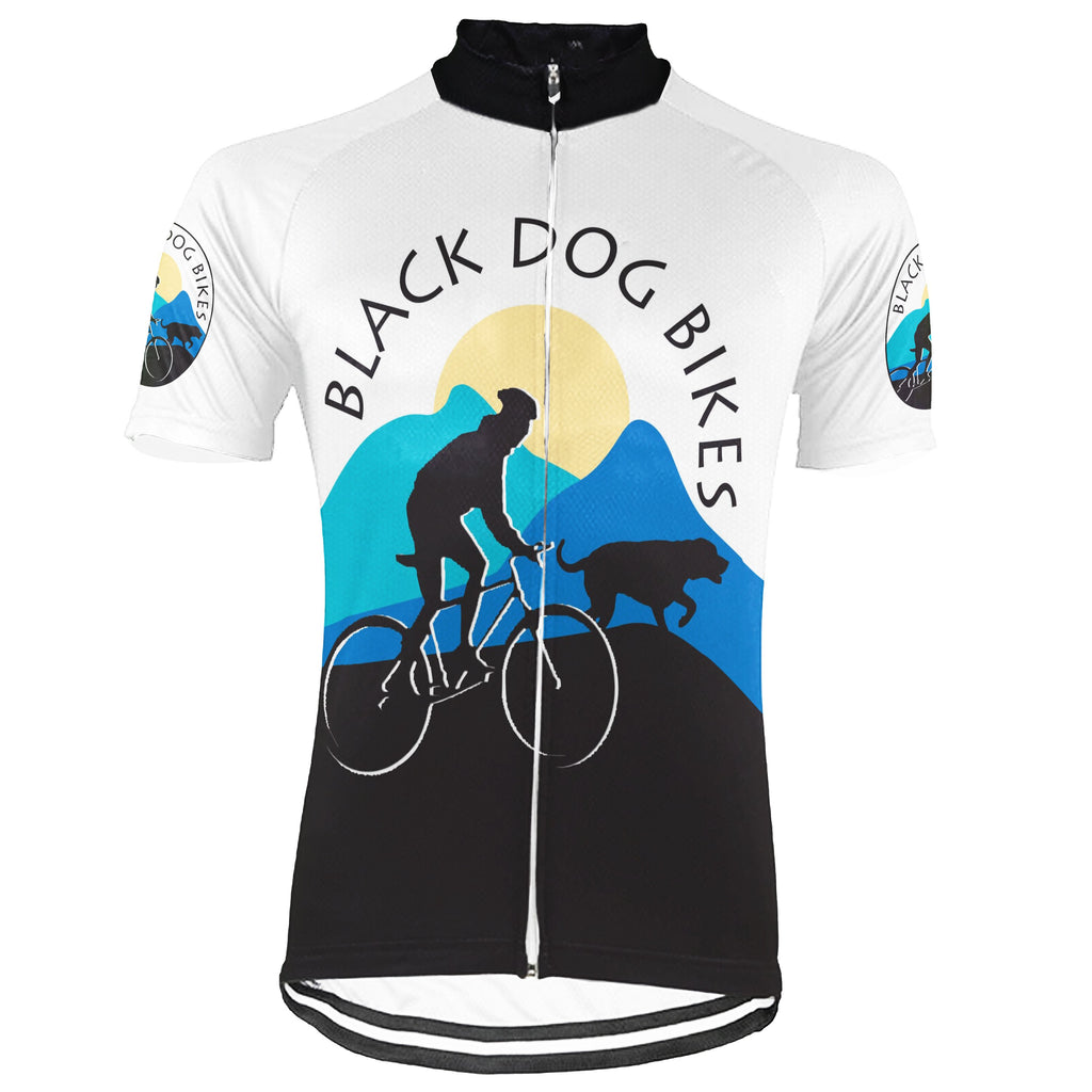Customized Dog Short Sleeve Cycling Jersey for Men