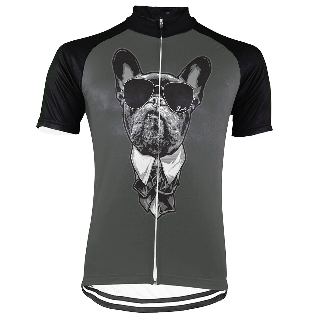 Customized Dog Short Sleeve Cycling Jersey for Men
