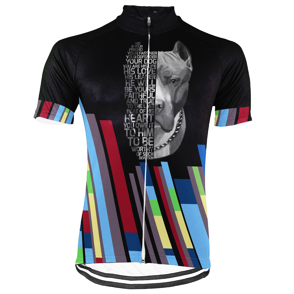 Customized Dog Short Sleeve Cycling Jersey for Men