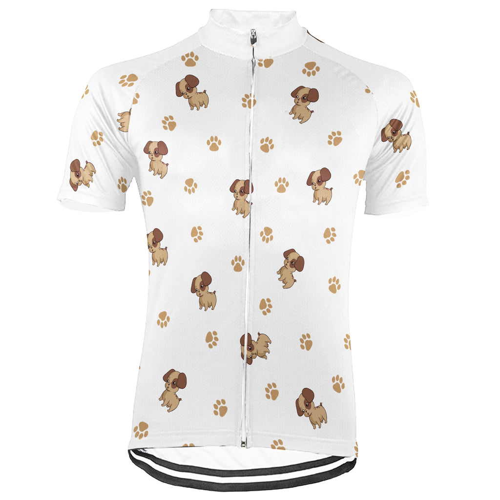 Customized Dog Short Sleeve Cycling Jersey for Men