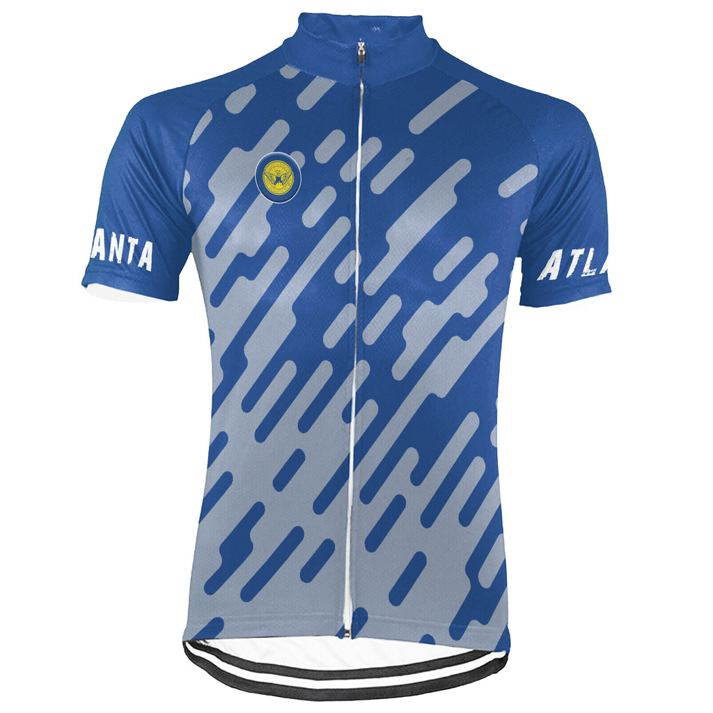 Customized Atlanta Short Sleeve Cycling Jersey for Men