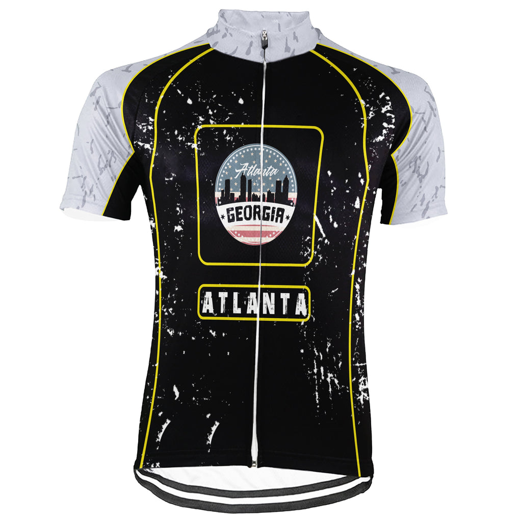 Customized Atlanta Short Sleeve Cycling Jersey for Men