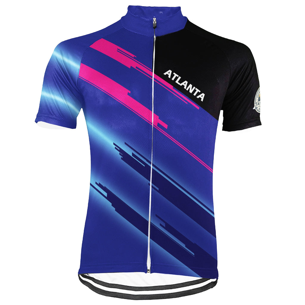 Customized Atlanta Short Sleeve Cycling Jersey for Men
