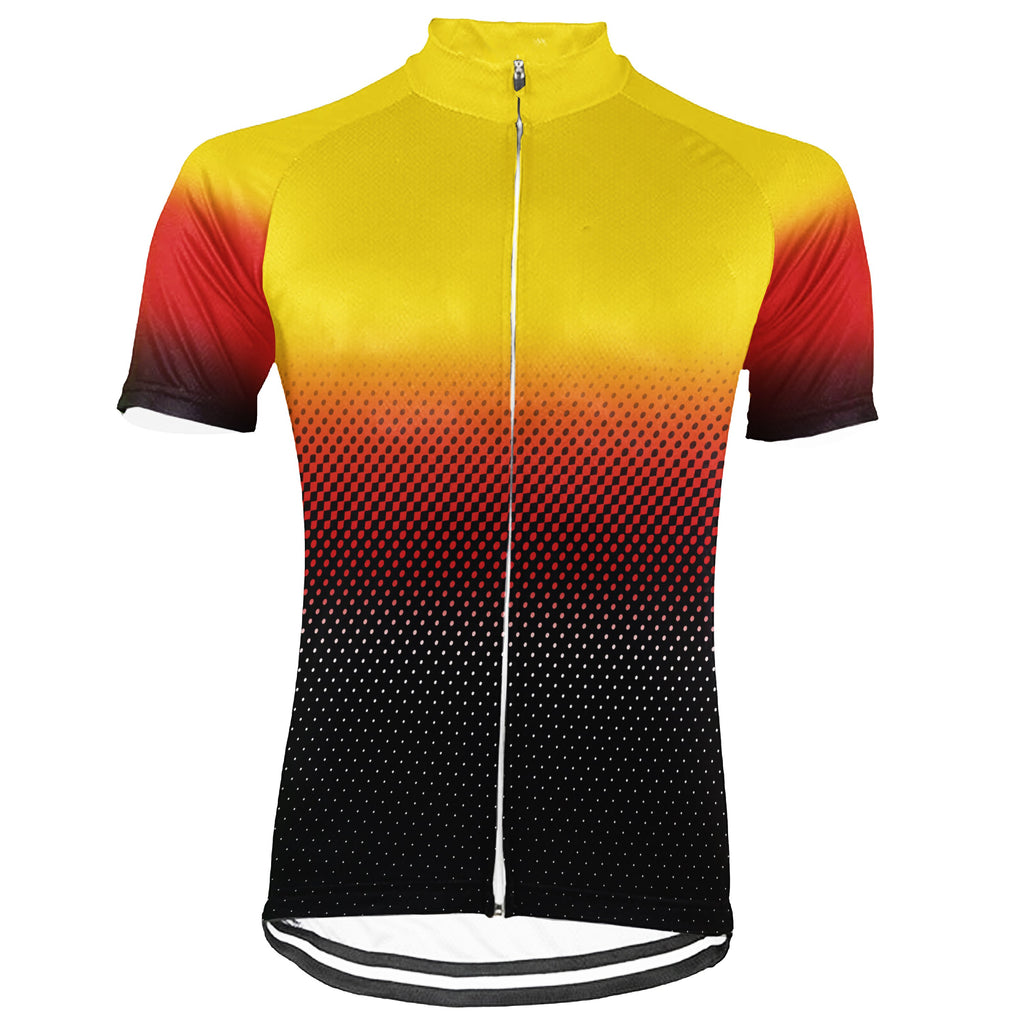 Customized Yellow Short Sleeve Cycling Jersey for Men