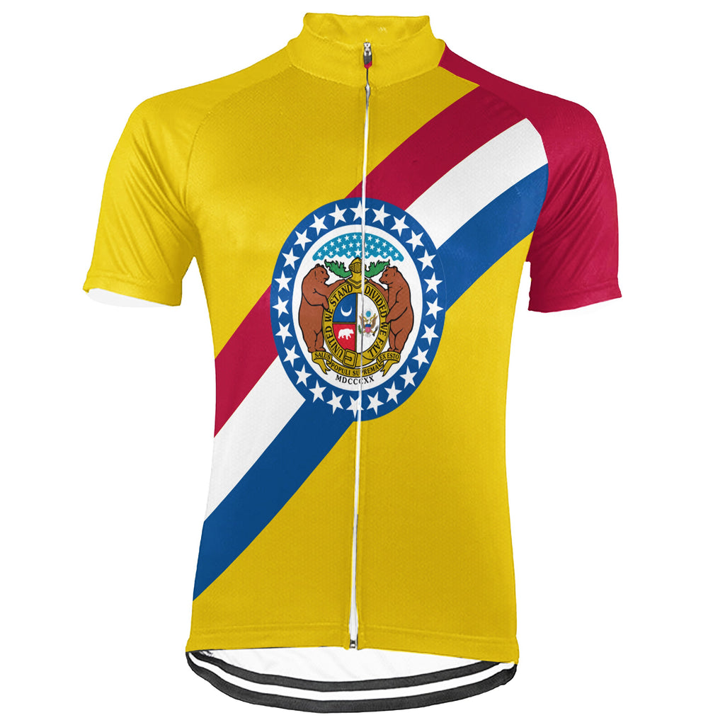 Customized Missouri Short Sleeve Cycling Jersey for Men