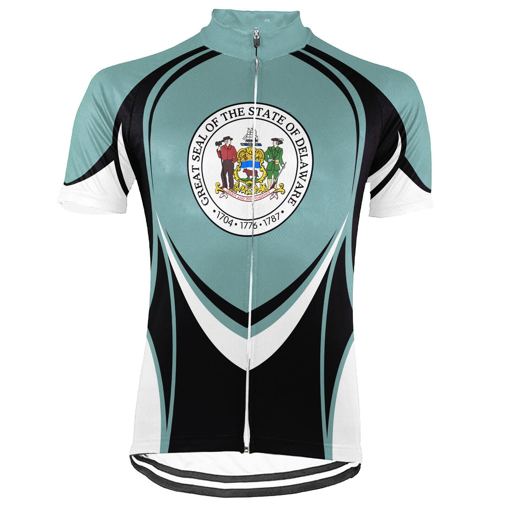 Customized Delaware Short Sleeve Cycling Jersey for Men