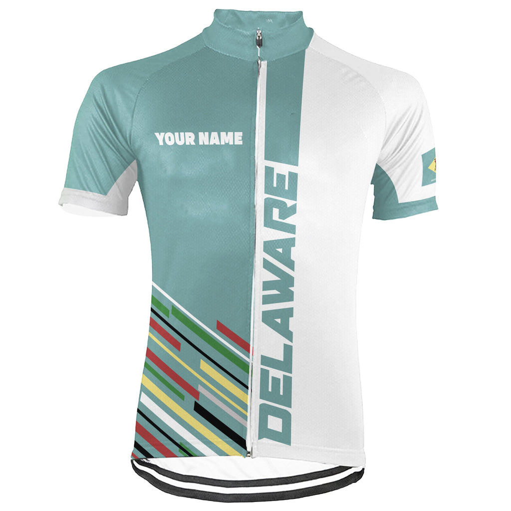 Customized Delaware Short Sleeve Cycling Jersey for Men