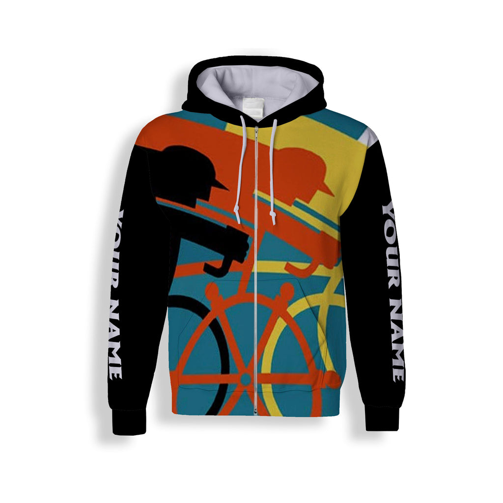 Men's Colorful Personalized Cycling Long Sleeve, Short Sleeve, Zip Up Hoodie, Hoodie Meaningful Gift Ideas