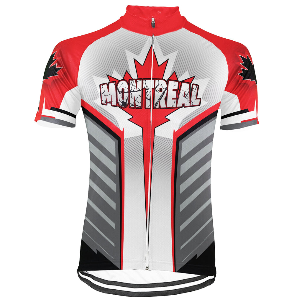 Customized Montreal Short Sleeve Cycling Jersey for Men