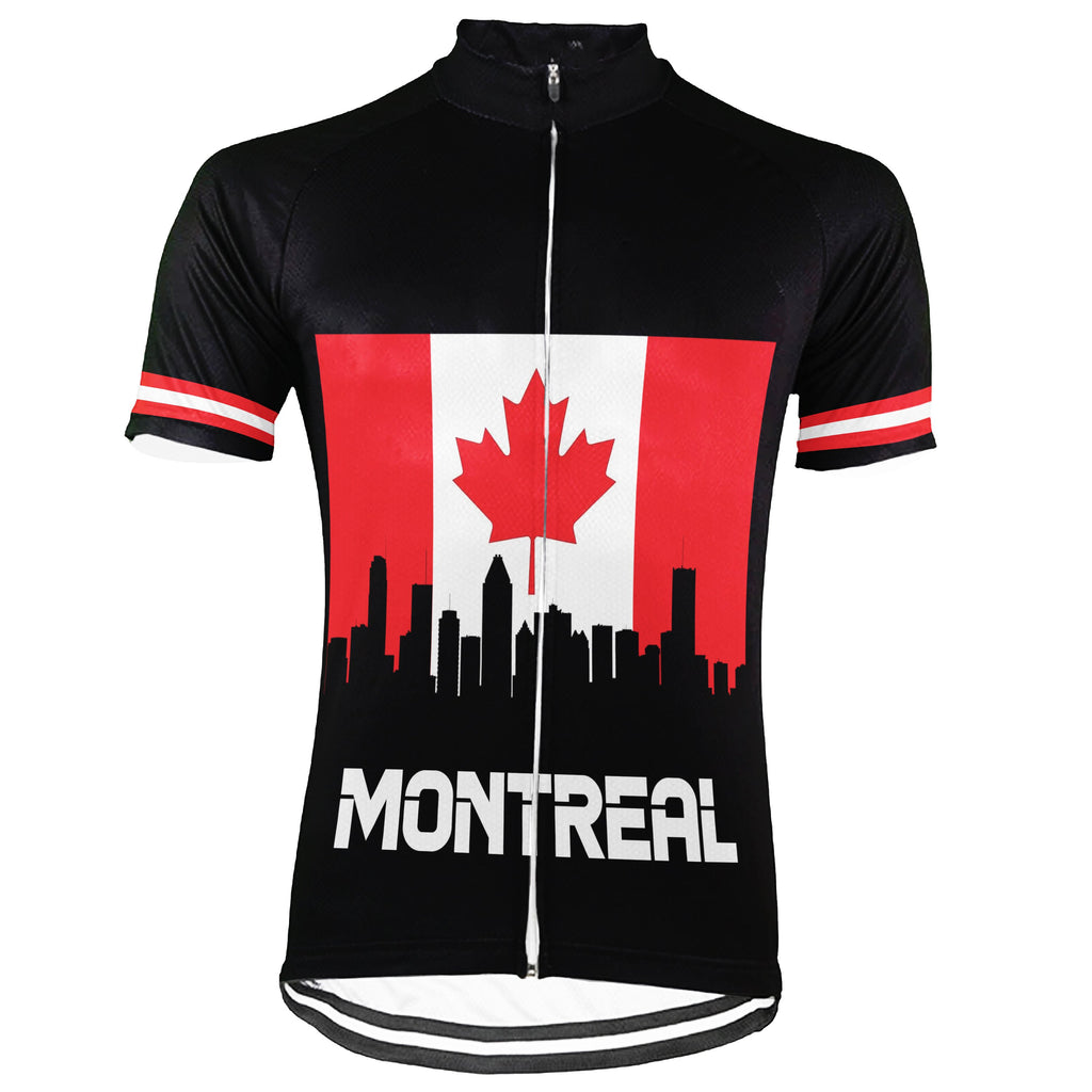 Customized Montreal Short Sleeve Cycling Jersey for Men