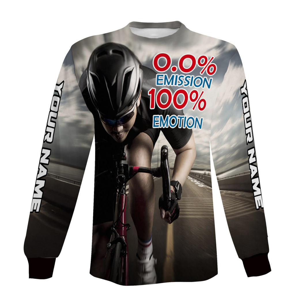 Men's 0.0% Emission 100% Emotion Cycling Short Sleeve, Long Sleeve, Hoodie, And Zip Up Hoodie Customized Gift