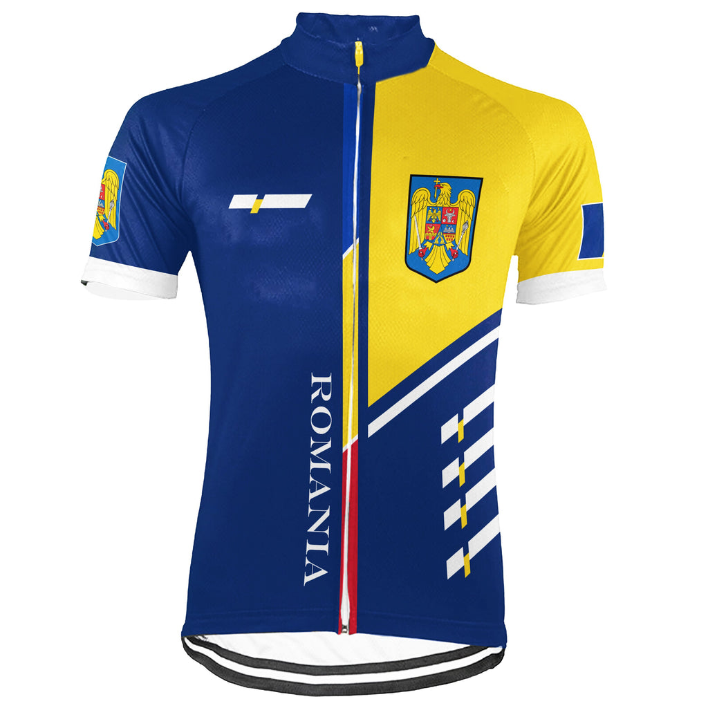 Customized Romania Short Sleeve Cycling Jersey for Men