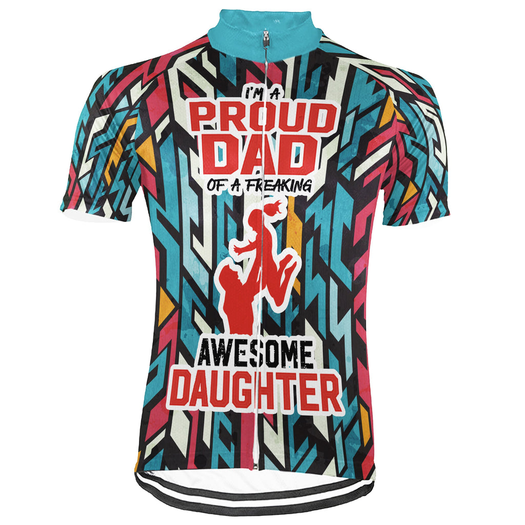 Customized Father And Daughter Short Sleeve Cycling Jersey for Men