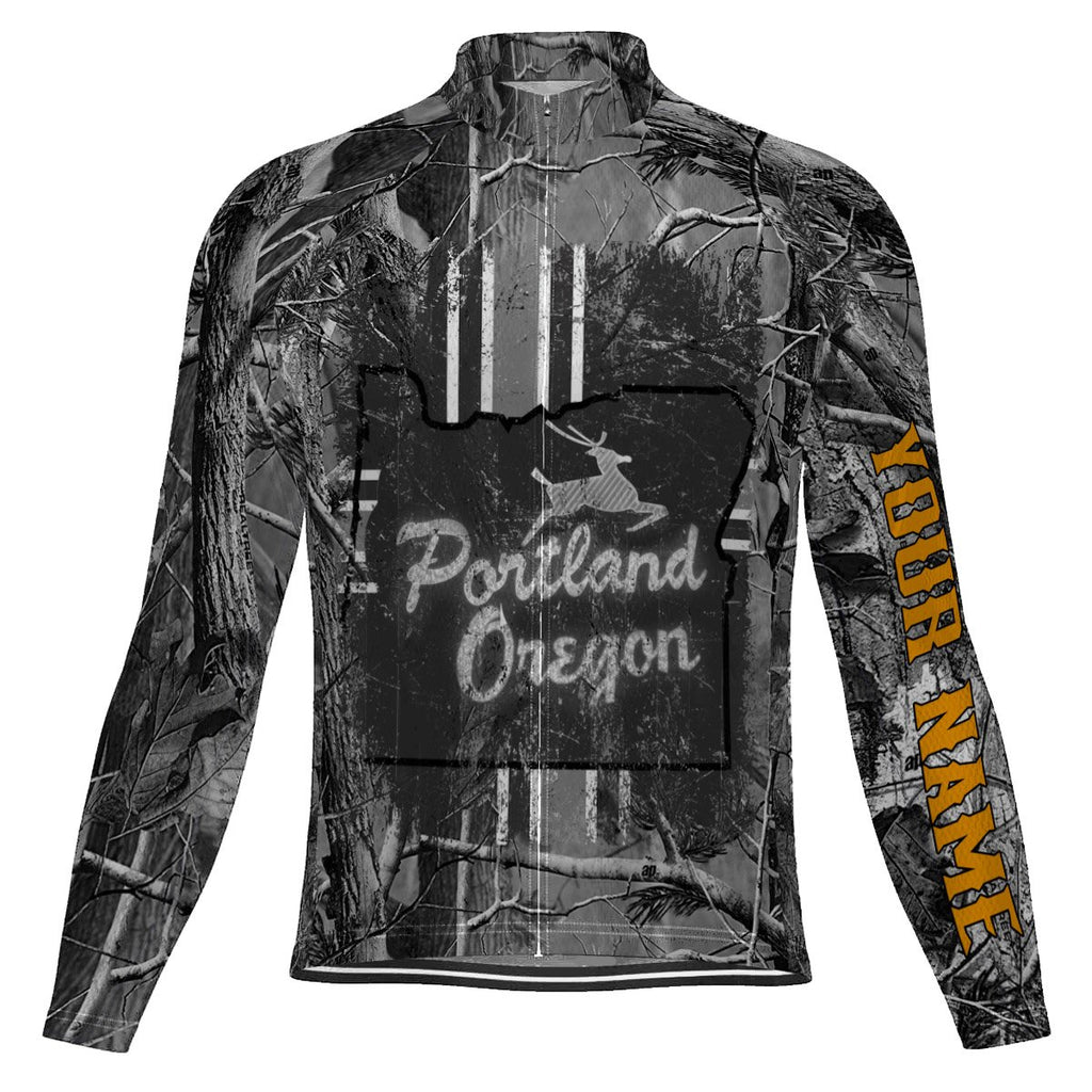 Customized Portland Long Sleeve Cycling Jersey for Men